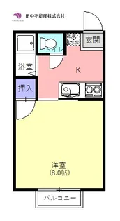 タウンハウス藤II【1階】の間取り