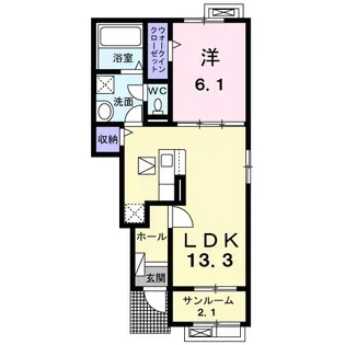 向日葵 2【1階】の間取り