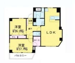 アルベール【8階】の間取り