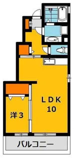 サニーフラット【1階】の間取り