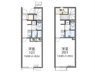 レオネクスト所沢【1階】の間取り