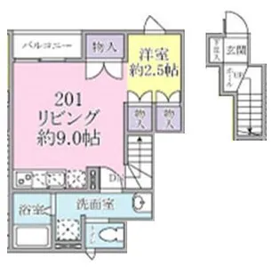 プリモカーサ【2階】の間取り
