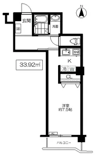 マンション上北沢【4階】の間取り