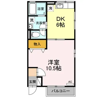 ドエルカルミア【1階】の間取り