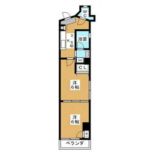 レーヴ西荻窪【2階】の間取り