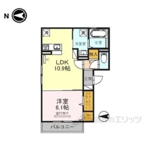 シャンテ【3階】の間取り