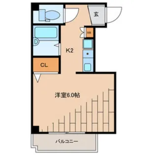 ディアコート日本橋【5階】の間取り