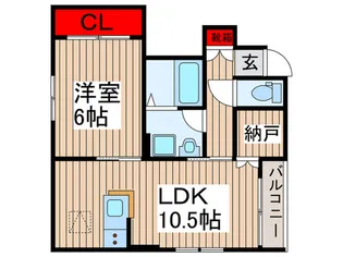 bauhaus愛宕【1階】の間取り