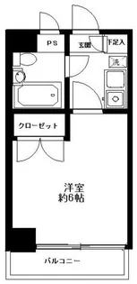 カテリーナ五反田【7階】の間取り