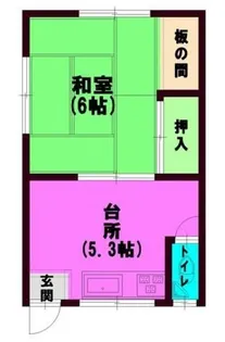 第2八十吉荘【2階】の間取り