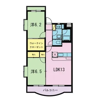 パーシモン【3階】の間取り