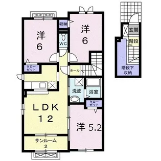 リブレ常盤台A【2階】の間取り