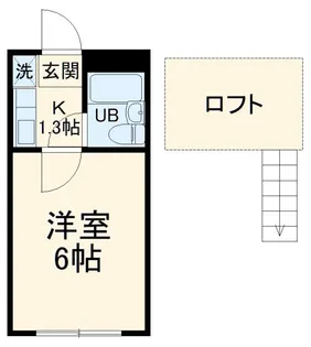 ラレーヴ南三咲【2階】の間取り