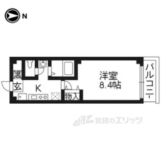 プレイル御池【2階】の間取り