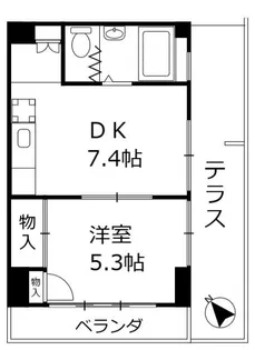 ドルフィンハイツII【1階】の間取り
