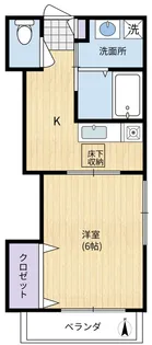 タウナー一之江【1階】の間取り