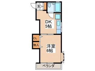 坂上ハイツA棟【2階】の間取り