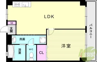 パークヒルズオアシス【1階】の間取り