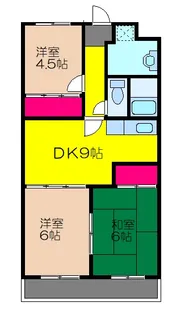 アミール西野【3階】の間取り