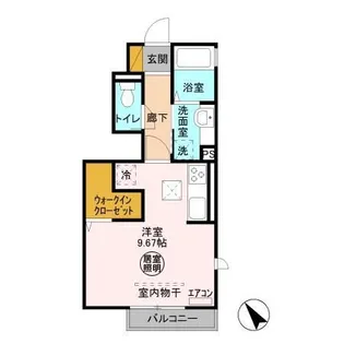 フォルテューヌC棟【1階】の間取り