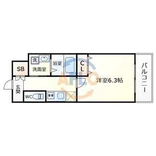 クローバー・グランデ昭和町【3階】の間取り