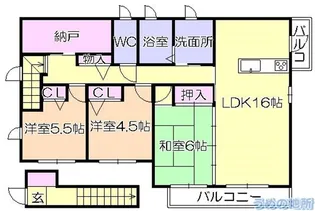 ドーマ櫛原【2階】の間取り