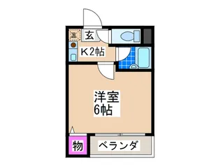 ベルクレールアビコ【5階】の間取り