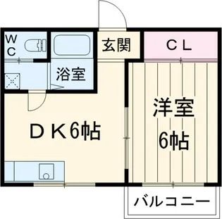 コーポエム【1階】の間取り