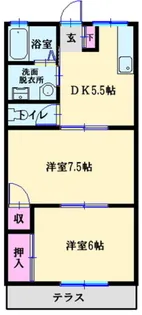 フォレストハウス【1階】の間取り