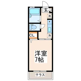 アーバン・ヤジマ【1階】の間取り