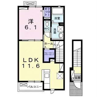 リナセントII【2階】の間取り