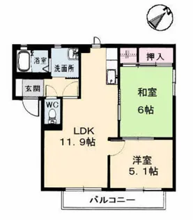 エクセルハイツ【2階】の間取り