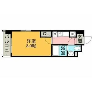 プレスタイル博多NORTH【7階】の間取り