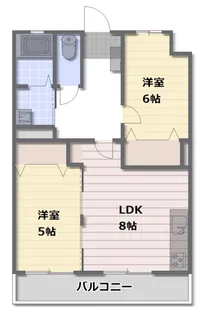 シャトー白百合【2階】の間取り