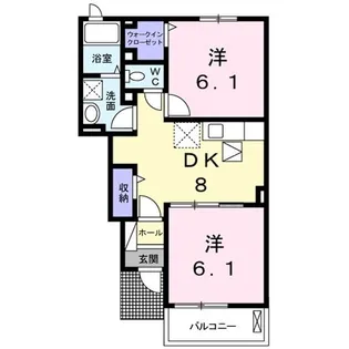 メゾンドペシェ【1階】の間取り