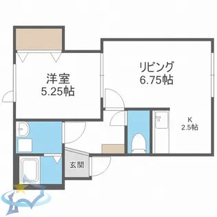 GOURMET CROSS【2階】の間取り