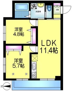 SOLEIL南船橋 ソレイユ【2階】の間取り