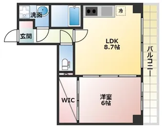 SERENiTE江坂四番館【7階】の間取り