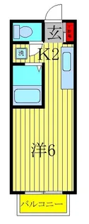 ジュネスコート【2階】の間取り