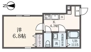 アリベルガーデンピア32番館【1階】の間取り