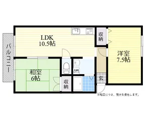 アネックス皆春 A棟【2階】の間取り
