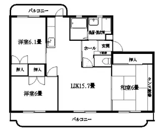 グランドビュー【2階】の間取り
