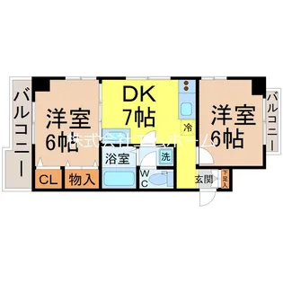 第七加藤ビル【2階】の間取り