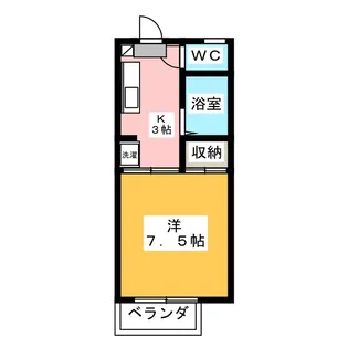 レーベン海野【2階】の間取り