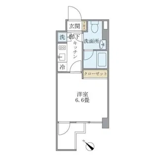 KDXレジデンス門前仲町【7階】の間取り