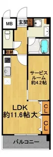 マロン・ラポール【1階】の間取り