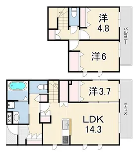 グランシャリオ山手ウエストの間取り