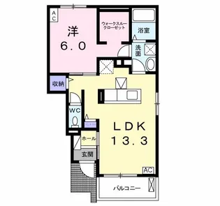 ボンヌ カリテ A【1階】の間取り