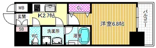 サムティ江戸堀ASUNT【12階】の間取り