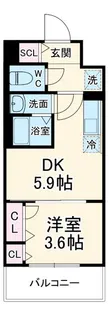 サムティ福島Rufle【3階】の間取り
